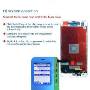 JC V1 EEPROM Programmer for iPhone 11 Pro Max 11 Pro X XR XS XS MAX 8P 7 Original Color/Touch Vibrator Repair Logic Board