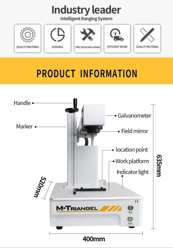 Laser Ingraving Printing & Back Glass Housing Separator laser marking machine # MT G One