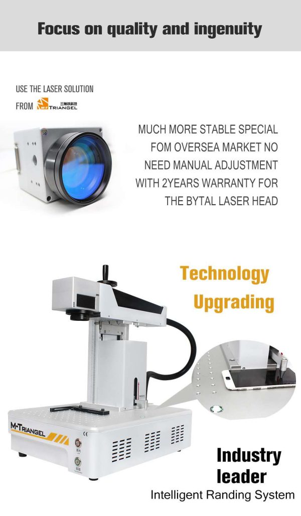 Laser Ingraving Printing & Back Glass Housing Separator laser marking machine # MT G One