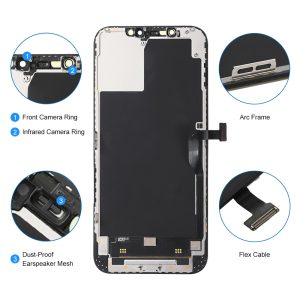 Complete LCD Screen Assembly with Bezel for iPhone 12 / mini / pro / max - Image 6
