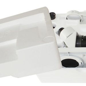 LCD Screen Continuous Zoom Binocular Visual 21-135X Trinocular Stereo Microscope+Industrial Camera+56 LED Light for LAB PC