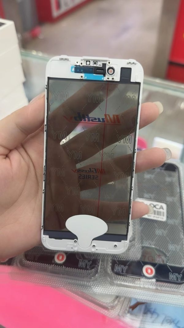 Front Outer Screen Glass Lens +Frame+OCA (+Polarized) For iPhone # Musttby