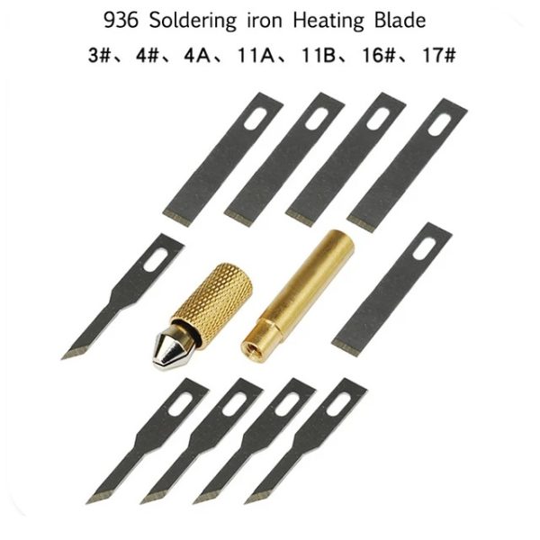 Universal Separate 936 Iron Tip Heating Blade Clamp Connector