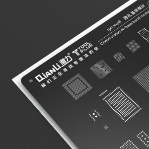 Qianli Universal Square Hole Black Reball Stencil Baseband Steel Mesh for iPhone 8 7 6s 6 5 s Communication Baseband Module