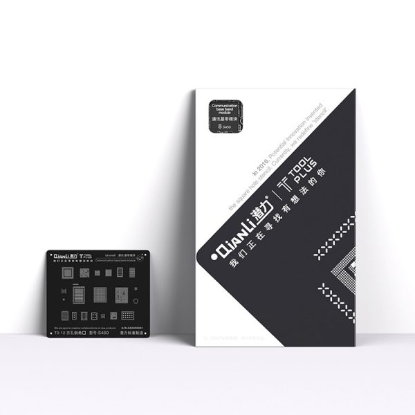 Qianli Universal Square Hole Black Reball Stencil Baseband Steel Mesh for iPhone 8 7 6s 6 5 s Communication Baseband Module