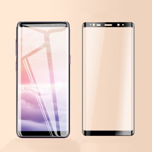 Full Coverage Black Silkprint Edge Glue HD Tempered GLass Arc Edge For Samsung S8 / S9 / S10 / S20 /  S21 /+ / Note 8 / 9 / 10 / Plus [Edge Glue] - Image 7