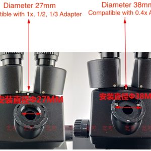 Trinocular microscope camera 1X 1/3 1/2 0.4x CTV interface adapter for SZM45T1 SZM45T2