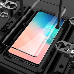 Full Coverage Black Silkprint Edge Glue HD Tempered GLass Arc Edge For Samsung S8 / S9 / S10 / S20 /  S21 /+ / Note 8 / 9 / 10 / Plus [Edge Glue] - Image 3