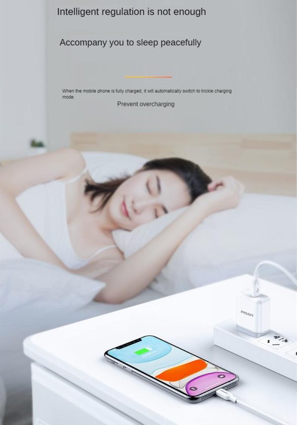 Pisen PD 30W 3A Phone Charging Data 3.0 Fast Charger Type-c to Lighting Cable for iPhone