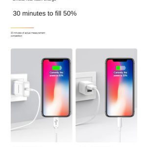 Pisen PD 30W 3A Phone Charging Data 3.0 Fast Charger Type-c to Lighting Cable for iPhone