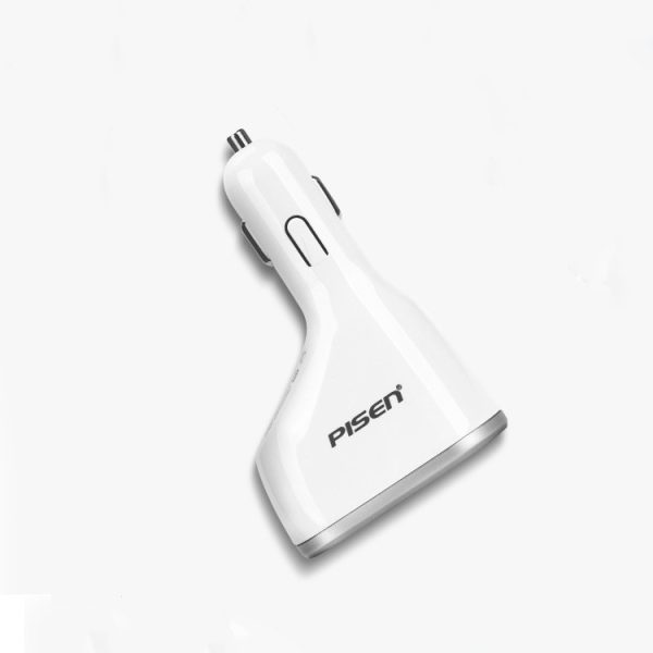 Salable car charger usb wireless cell phone car charger 2 USB Ports #Pisen