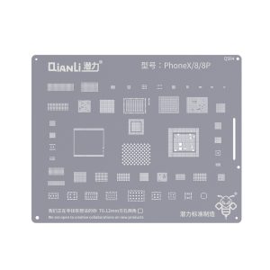 Qianli BGA Reballing Stencil for iPhone 13 12 11 Pro Max XS XR X 8 7 6S 6 IC Chip CPU Tin Planting Soldering Template