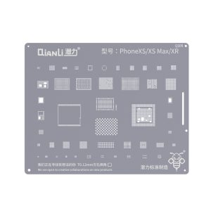 Qianli BGA Reballing Stencil for iPhone 13 12 11 Pro Max XS XR X 8 7 6S 6 IC Chip CPU Tin Planting Soldering Template