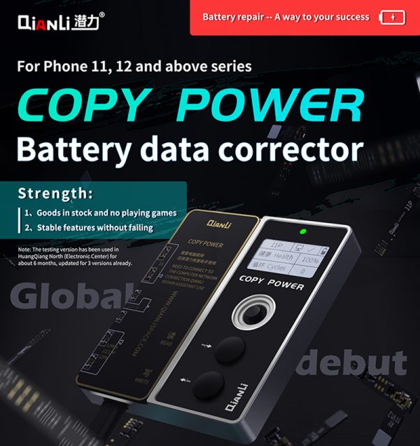 Qianli Copy Power Battery Data Corrector For iPhone 11 12 Pro Max Mini Battery Pop Ups Widows Repair Error Health Warnning