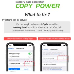Qianli Copy Power Battery Data Corrector For iPhone 11 12 Pro Max Mini Battery Pop Ups Widows Repair Error Health Warnning