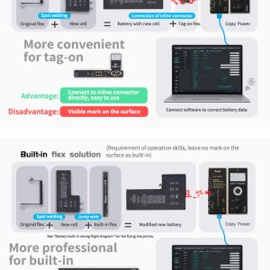 Qianli Copy Power Battery Data Corrector For iPhone 11 12 Pro Max Mini Battery Pop Ups Widows Repair Error Health Warnning