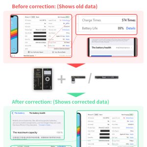 Qianli Copy Power Battery Data Corrector For iPhone 11 12 Pro Max Mini Battery Pop Ups Widows Repair Error Health Warnning