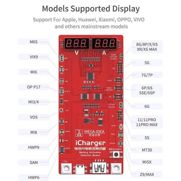 QianLi Professional Intelligent Repair Activation Board Testing Equipment Battery Activator Test Board For Iphone Huawei