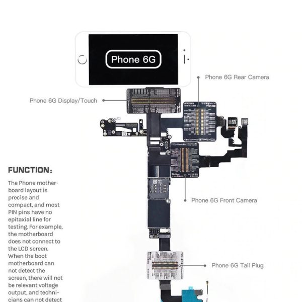 Qianli Tool iBridge Test Cable for iPhone X 8P 8G 7P 7 6SP 6S 6P 6 Motherboard Fault Display Touch Tail Plug Rear Camera