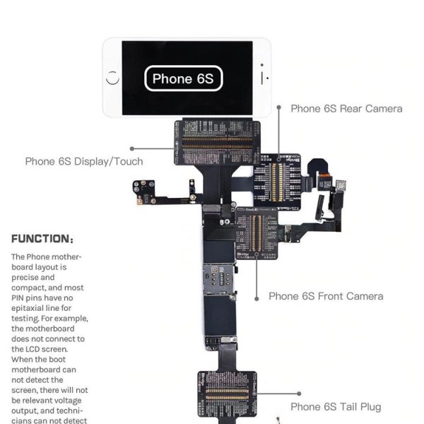 Qianli Tool iBridge Test Cable for iPhone X 8P 8G 7P 7 6SP 6S 6P 6 Motherboard Fault Display Touch Tail Plug Rear Camera