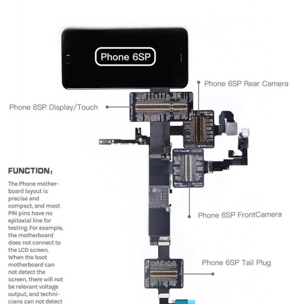 Qianli Tool iBridge Test Cable for iPhone X 8P 8G 7P 7 6SP 6S 6P 6 Motherboard Fault Display Touch Tail Plug Rear Camera