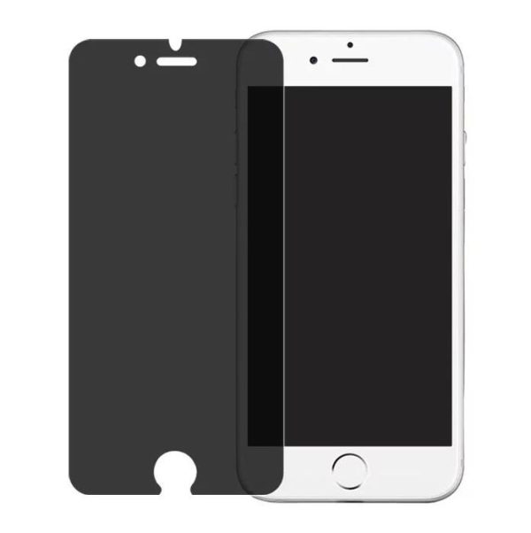 Non-Full Coverage Privacy Tempered GLass 2.5D Arc Edge 0.2mm For iPhone 5-11ProMax (HD / Light black)