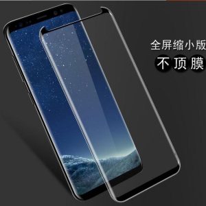 Non-Full Coverage Black Silkprint Full Glue HD Tempered GLass Arc Edge For Samsung S8 /S9 /S10 /S20 / S21 /+ /Note 8/9/10 /Plus  [Full Glue] - Image 2