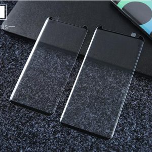 Non-Full Coverage Black Silkprint Full Glue HD Tempered GLass Arc Edge For Samsung S8 /S9 /S10 /S20 / S21 /+ /Note 8/9/10 /Plus  [Full Glue] - Image 4