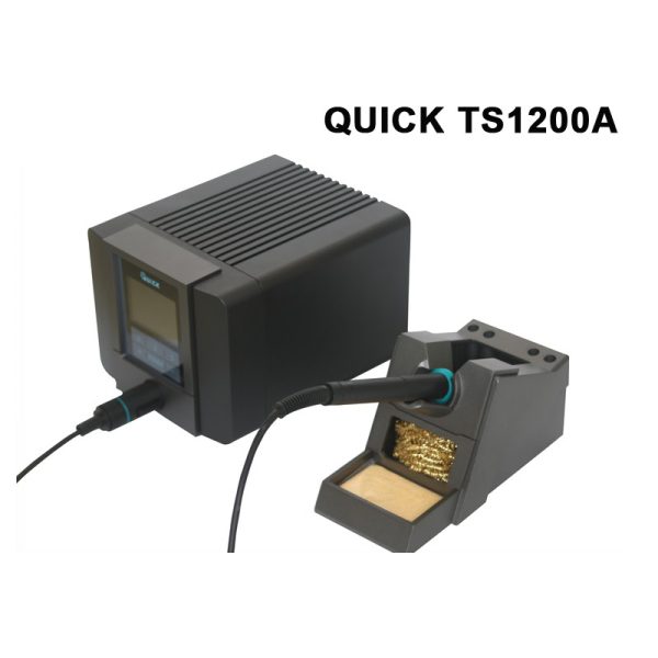 QUICK TS1200A Lead Free BGA Soldering Iron Station LED Display with One Soldering Tip for Phone Motherboard Repair