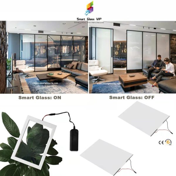 Switchable Intelligent Smart Glass PDLC Film Sample kit 105*165mm (Free)