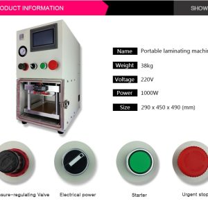 YMJ Portable Vacuum Laminating Machine + OCA Film Laminator for LCD Refurbishing
