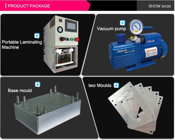 YMJ Portable Vacuum Laminating Machine + OCA Film Laminator for LCD Refurbishing