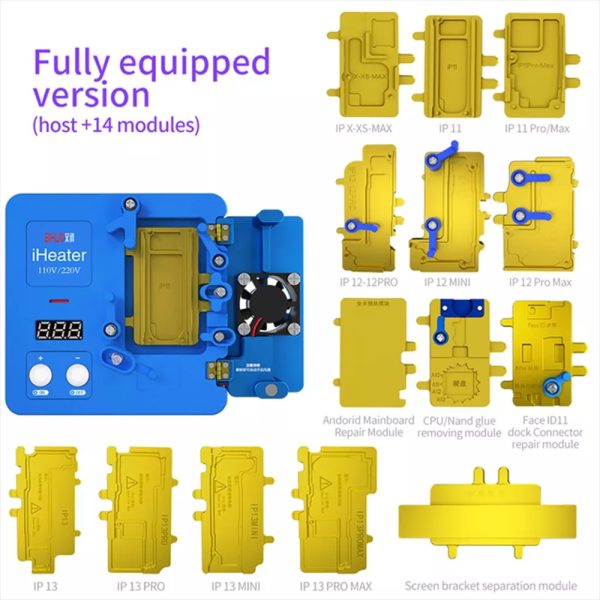 JC iHeater FACE ID Pre-heating Station Thermostat Platform Plate for iPhone X-13 Pro Max Motherboard Fixture