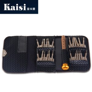 Versatile Screwdriver Set Repair Kit with Leather Case for Smartphones and Digital Devices  /Kaisi  K-3310B