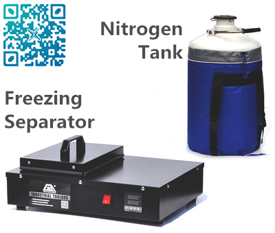 LCD Freezing Separator Machine 2 in 1 Pack Built-in Oil-free Pump with Liquid Nitrogen Tank