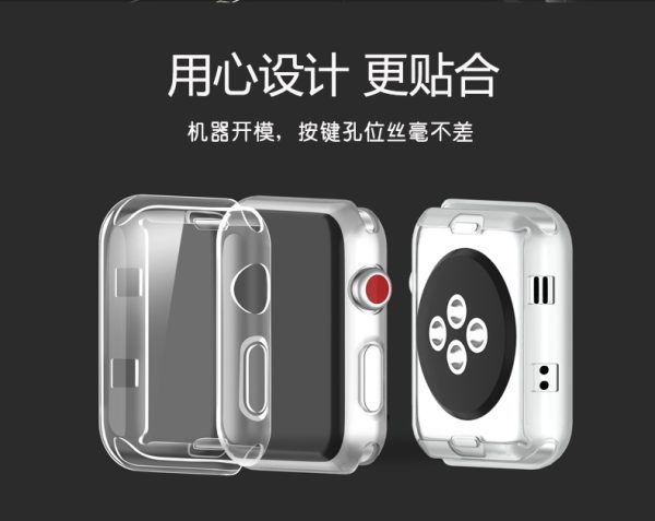 Silicone Transparent Full Coverage iWatch Case
