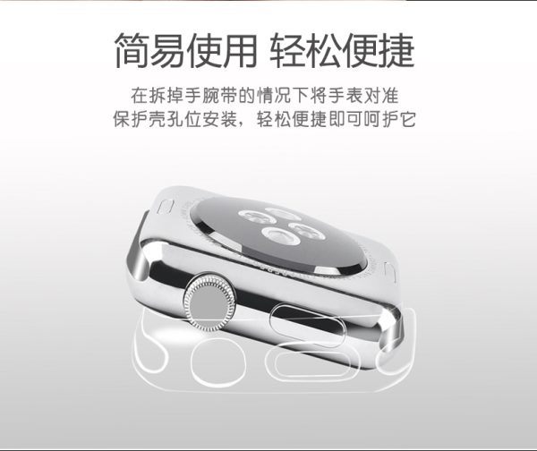 Silicone Transparent Full Coverage iWatch Case