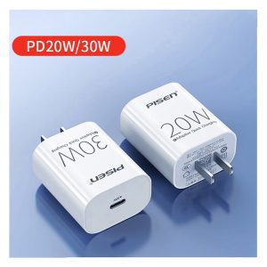 Pisen PD 20W / 30W Phone Charger Adapter 3.0 Fast Charger Type-c