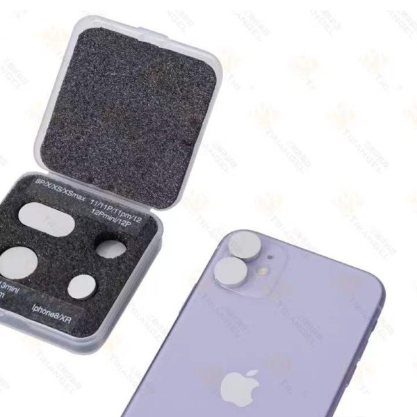Laser Machine Camera Lens Protective Cover for iPhone 8 -13 Pro Max #M-Triangel