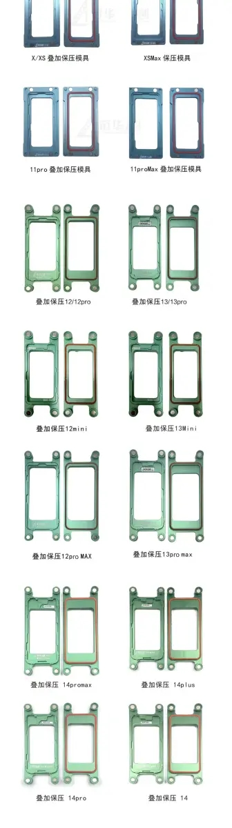 Magnetic Adsorption Frame Bezel Installation Mold Holder for iPhone X /Xs /11/12/13/14 mini / Pro / Max – Aluminium #XHZC