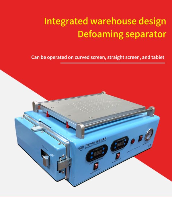 TBK-968C LCD Screen Separate OCA Autoclave Bubble Remove Machine Built in compressor vacuum pump for ipad Curved screen