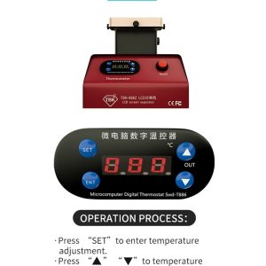 Rotatable Platform Glue Remove Holder Plate & LCD Separator Heater Machine Dual Pump #TBK-988Z