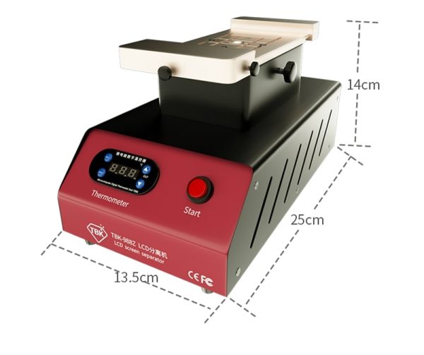 Rotatable Platform Glue Remove Holder Plate & LCD Separator Heater Machine Dual Pump #TBK-988Z