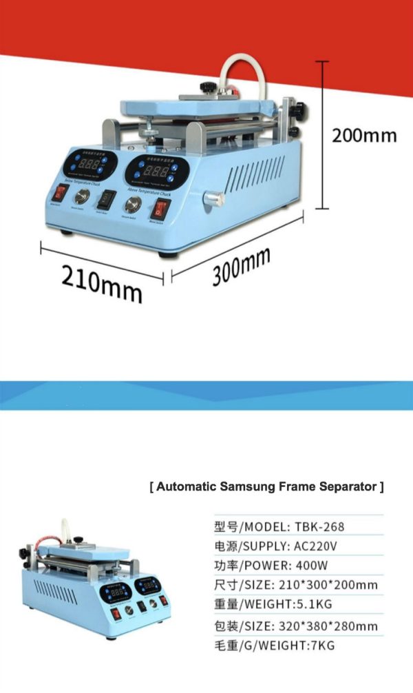 Newest 3in1 LCD Screen Separator & Samsung Frame Bezel Separator #TBK-268