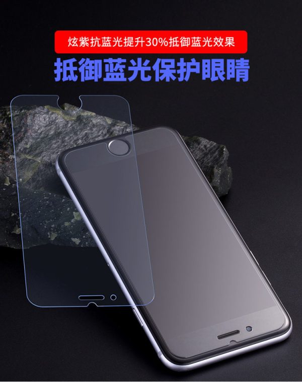 Non-Full Coverage Tempered GLass 2.5D Arc Edge 0.26mm For iPhone (Anti-Blue Light)