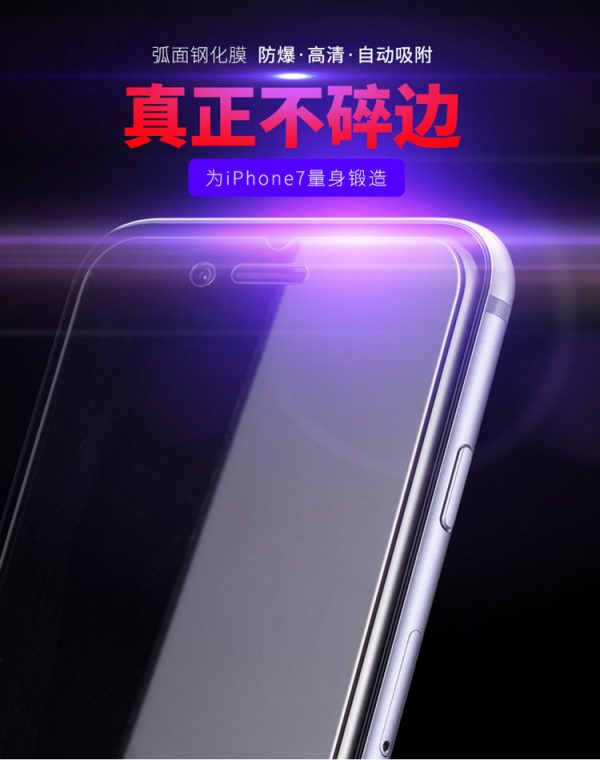 Non-Full Coverage Tempered GLass 2.5D Arc Edge 0.26mm For iPhone (Anti-Blue Light)