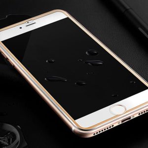 Full Coverage Tempered GLass 3D Metal Edge For iPhone 6-8Plus (Colorful Titanium Metal Edge) - Image 11