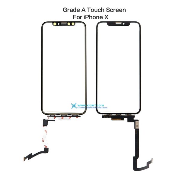 Digitizer Front Glass Lens Touch Screen Outer Panel With touch Flex Cable for iPhone X
