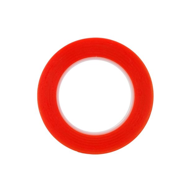 Red Double Sided Adhesive Tape 25M x [1-12mm]