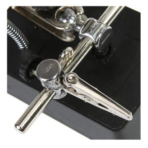 LED Light Magnifier Helping Hand Auxiliary Clamp Alligator Clip Stand #MG16129-C